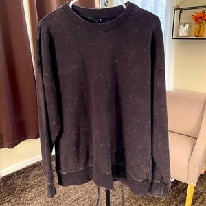 Grey bleached H&M crew neck